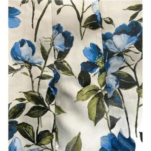 Alice + Olivia Tayla Floral Jacquard Paneled Floral Multicolor Mini Lined Dress - Picture 8 of 9